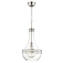 Polished Nickel Hagen Pendant 10.5" by Hudson Valley
