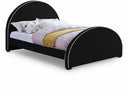 Brody Velvet Upholstered Bed - Black