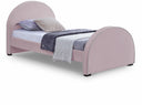 Brody Velvet Upholstered Twin Bed - Pink