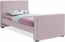 Dillard Velvet Upholstered Twin Bed - Pink