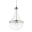 Polished Nickel Hagen Pendant 17.5" by Hudson Valley