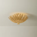 Vintage Gold Leaf Whitfield Semi Flush 18" by Hudson Valley, view 3