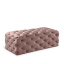 Casey Velvet Upholstered Bench - Pink
