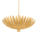 Vintage Gold Leaf Whitfield Chandelier 35.5" by Hudson Valley
