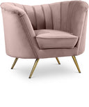 Margo Velvet Upholstered Chair - Pink