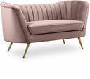 Margo 65" Velvet Upholstered Loveseat - Pink