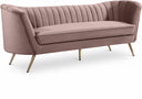 Margo 88" Velvet Upholstered Sofa - Pink