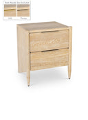 Oakwood 22" Oak Wood Nightstand - White