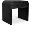 Cresthill 24" Oak Wood Nightstand - Black