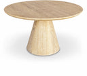 Linette 52" Oak Wood Dining Table - White