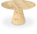 Linette 52" Burl Wood Dining Table - Natural