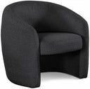 Acadia Boucle Fabric Upholstered Accent Chair - Black