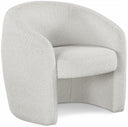 Acadia Boucle Fabric Upholstered Accent Chair - Cream