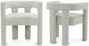 Athena Boucle Fabric Upholstered Accent - Cream