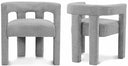 Athena Boucle Fabric Upholstered Accent - Grey