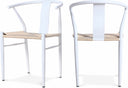 Beck Hand Woven Rope Dining Chair - White