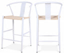 Beck Hand Woven Rope Stool - White
