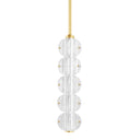 Aged Brass Lindley Pendant 5" by Hudson Valley