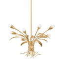 Vintage Gold Leaf Bilston Chandelier 28" by Hudson Valley