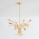 Vintage Gold Leaf Bilston Chandelier 28" by Hudson Valley, view 2