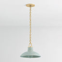 Ceramic Moss Crackle Pottersville Pendant 12.5" by Hudson Valley, view 2
