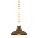 Ceramic Umber Crackle Pottersville Pendant 12.5" by Hudson Valley