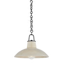 Ceramic Ivory Crackle Pottersville Pendant 12.5" by Hudson Valley