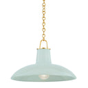 Ceramic Moss Crackle Pottersville Pendant 18" by Hudson Valley