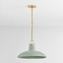Ceramic Moss Crackle Pottersville Pendant 18" by Hudson Valley, view 3
