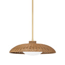 Vintage Gold Leaf Delano Pendant 22.5" by Hudson Valley