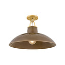 Ceramic Umber Crackle Pottersville Flush Mount 18" by Hudson Valley