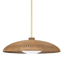 Vintage Gold Leaf Delano Pendant 32.5" by Hudson Valley