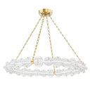 Aged Brass Lindley Chandelier 38" by Hudson Valley