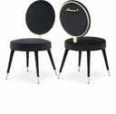 Brandy Velvet Upholstered Dining Chair - Black