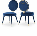 Brandy Velvet Upholstered Dining Chair - Blue