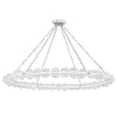 Polished Nickel Lindley Chandelier 55" by Hudson Valley