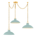 Ceramic Moss Crackle Pottersville Chandelier 54.25" by Hudson Valley