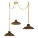 Ceramic Umber Crackle Pottersville Chandelier 54.25" by Hudson Valley