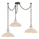 Ceramic Ivory Crackle Pottersville Chandelier 54.25" by Hudson Valley