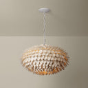 White Plaster Alsen Pendant 25.75" by Hudson Valley, view 2