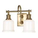 Aged Brass Keswick Bath And Vanity 13.5" by Hudson Valley