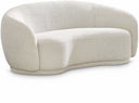 Hyde 64" Boucle Fabric Upholstered Loveseat - Cream