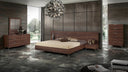 brooklyn - italian modern walnut bed
