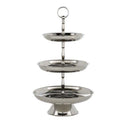 Silver Triple Cake Stand Oriole