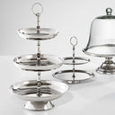Silver Triple Cake Stand Oriole