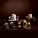 Metal Bookend Set (2) Globe