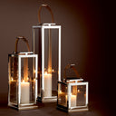 Nickel Finished Lantern Georgian