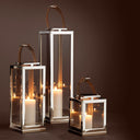Nickel Finished Lantern Georgian