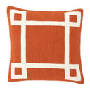 Embroidered Orange Pillow Hartley