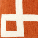 Embroidered Orange Pillow Hartley
